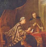Jean Simeon Chardin Lady Sealing a Letter oil painting artist